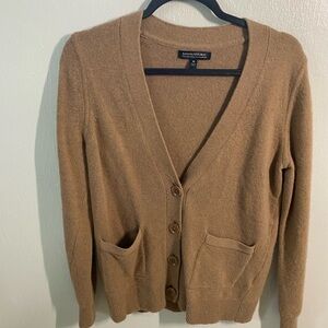 Camel Italian wool cashmere banana republic cardigan